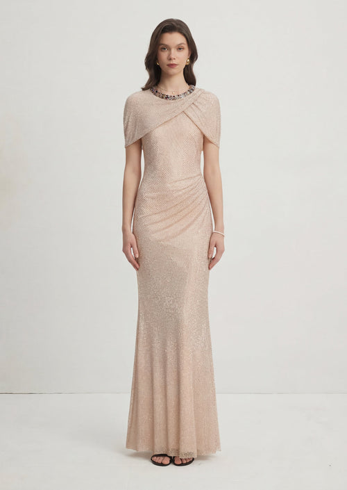 Justine Rhinestone Maxi Dress