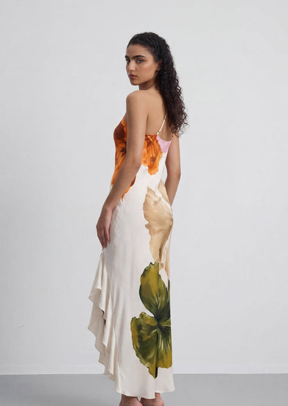 Marlene One Shoulder Floral Maxi Dress