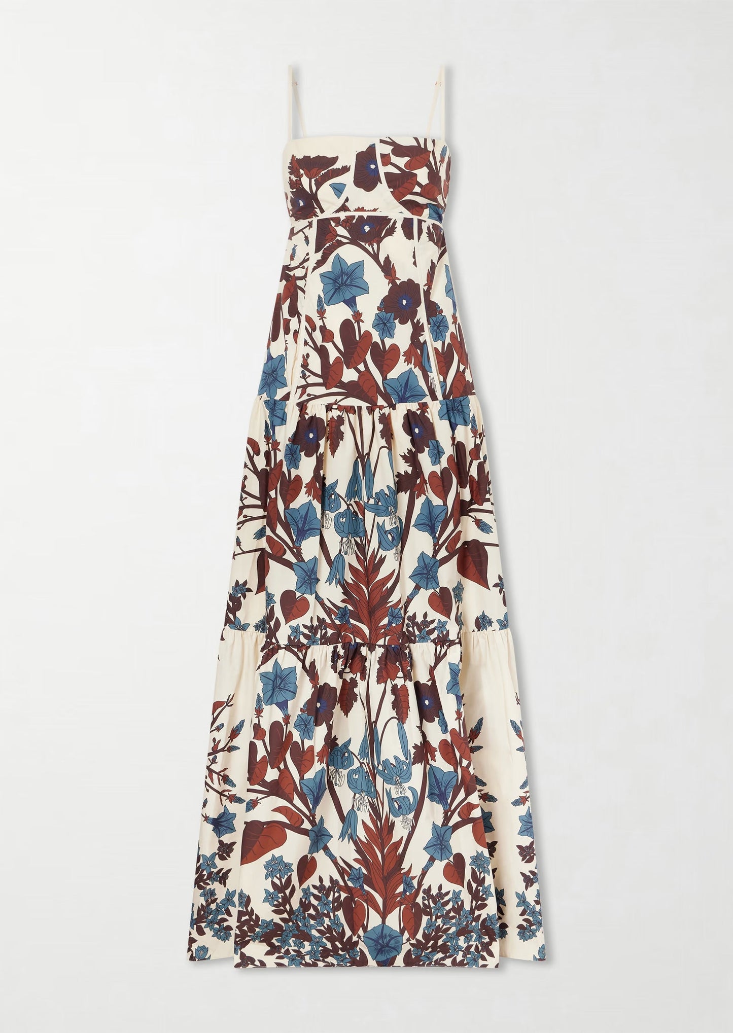 Simber Floral-Print Cotton Poplin Maxi Dress