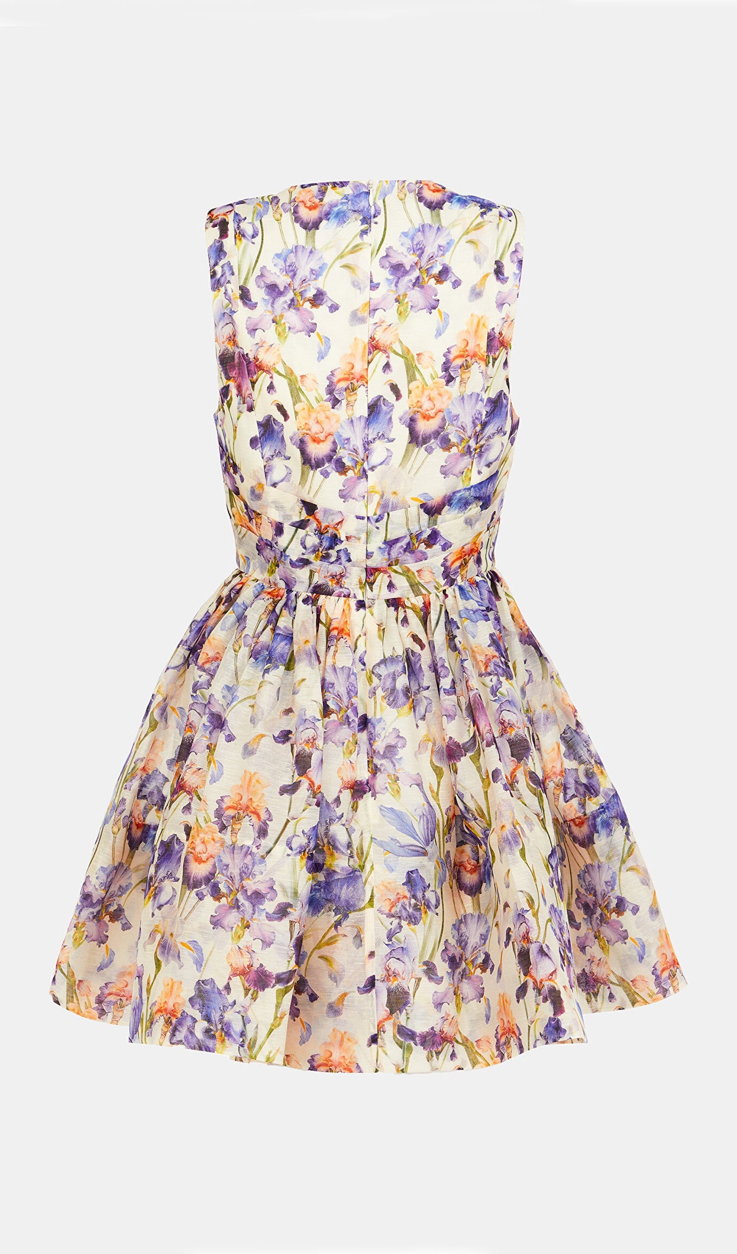 Floreal Print Linen And Silk Mini Dress