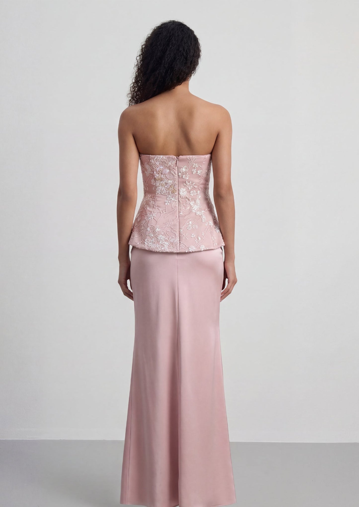 Corvina Embellished Floral Bandeau Maxi Dress