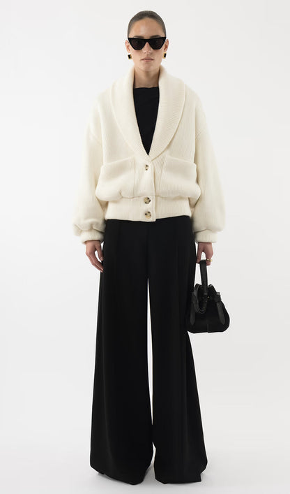 V Neck Knitted Jacket