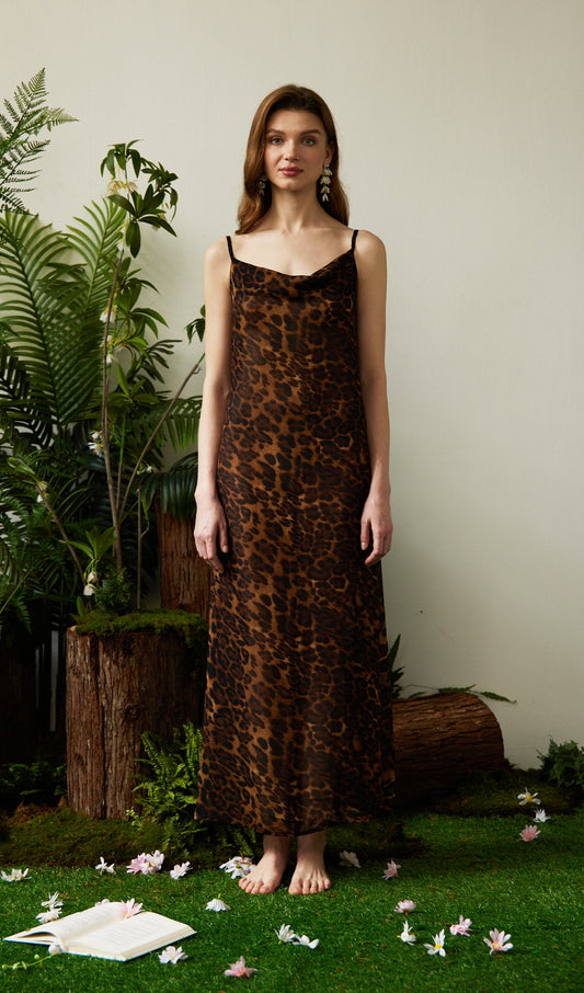 Leopard Print Maxi Dress