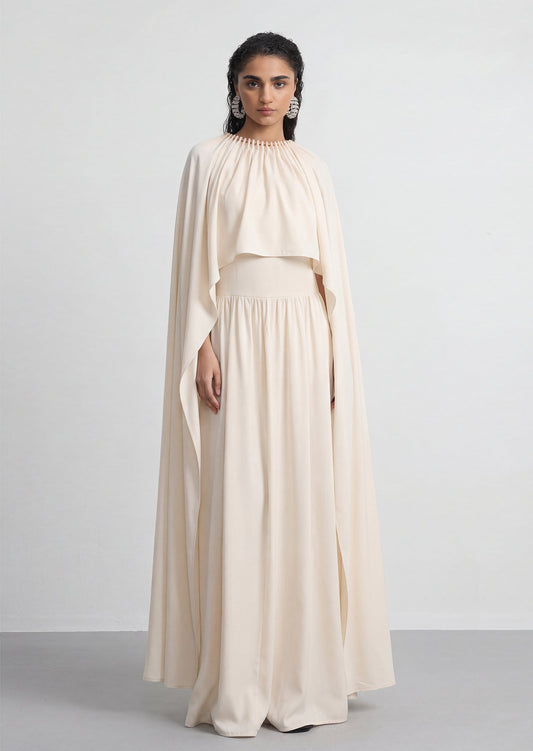 Layali Elegance Cape Dress Set