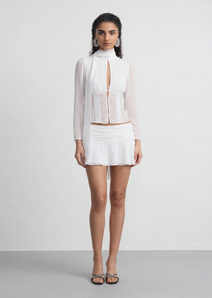 Ara Long Sleeve Top & Mini Skirt Set