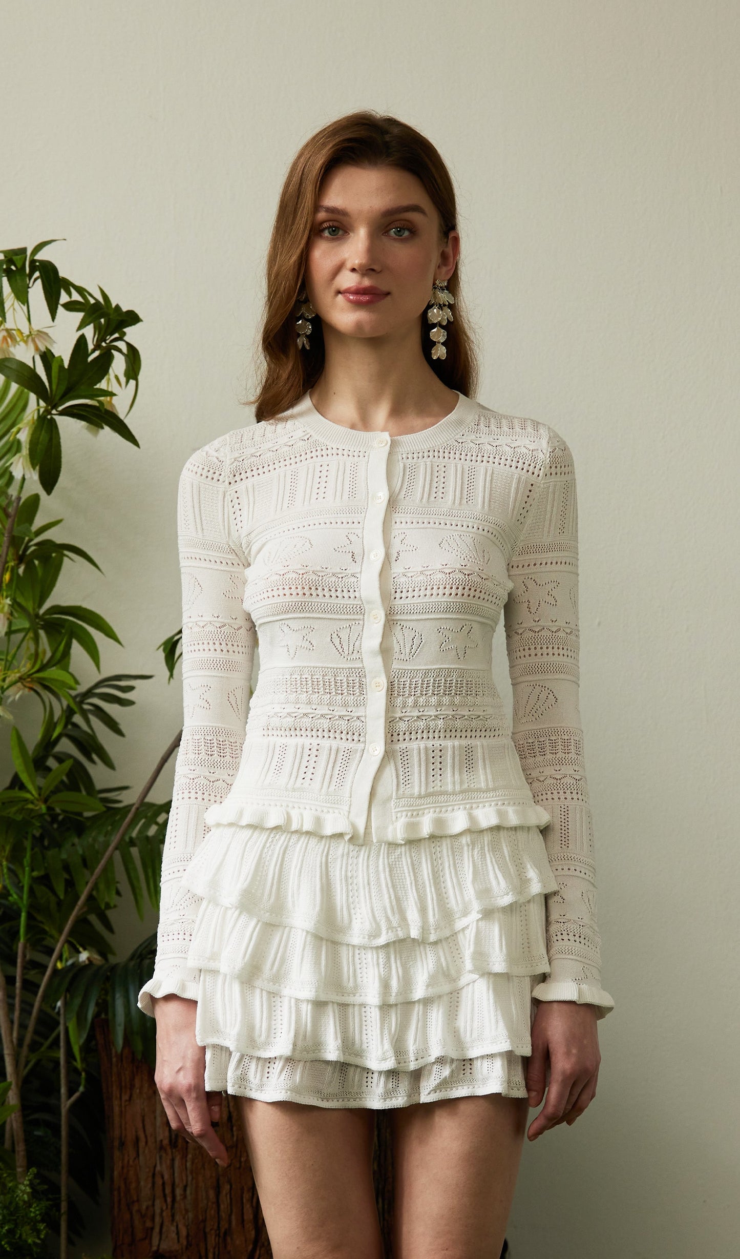 Pointelle Knit Top