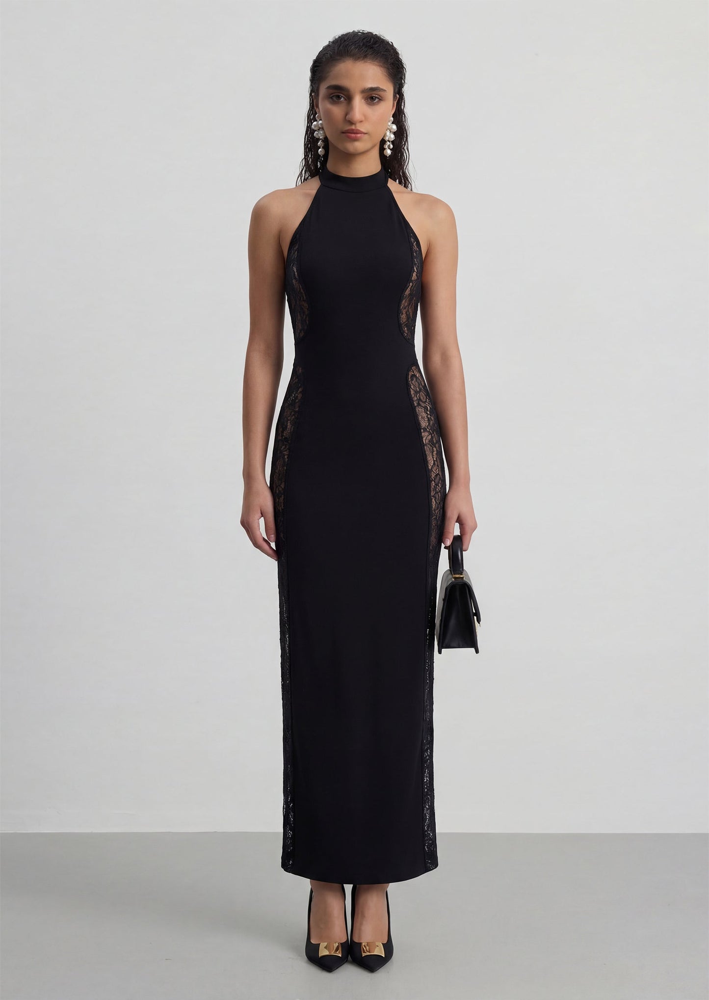 Rosemary Lace Cut Out Maxi Dress
