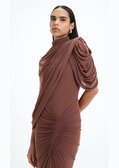Layali Rose Long Sleeve Maxi Dress