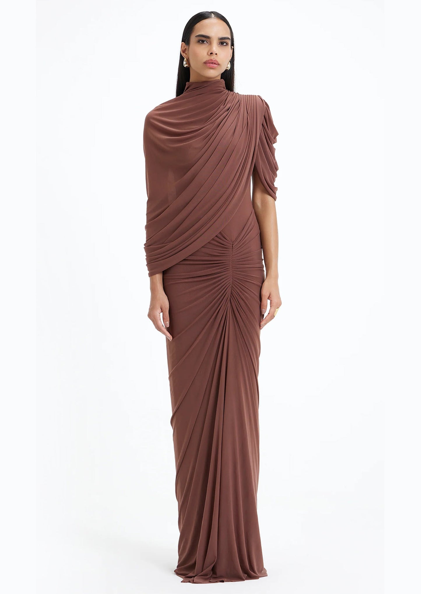 Layali Rose Long Sleeve Maxi Dress