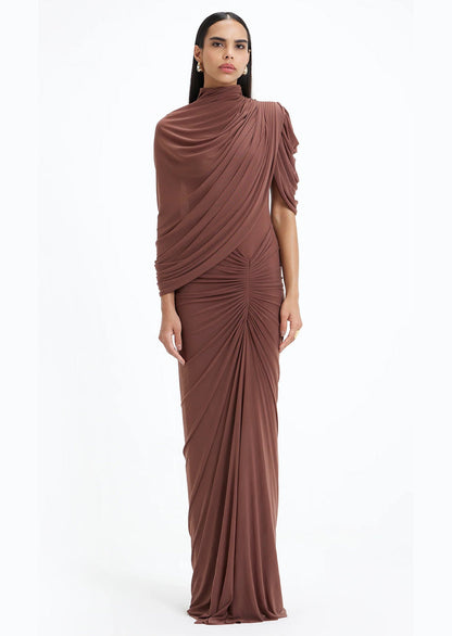Layali Rose Long Sleeve Maxi Dress