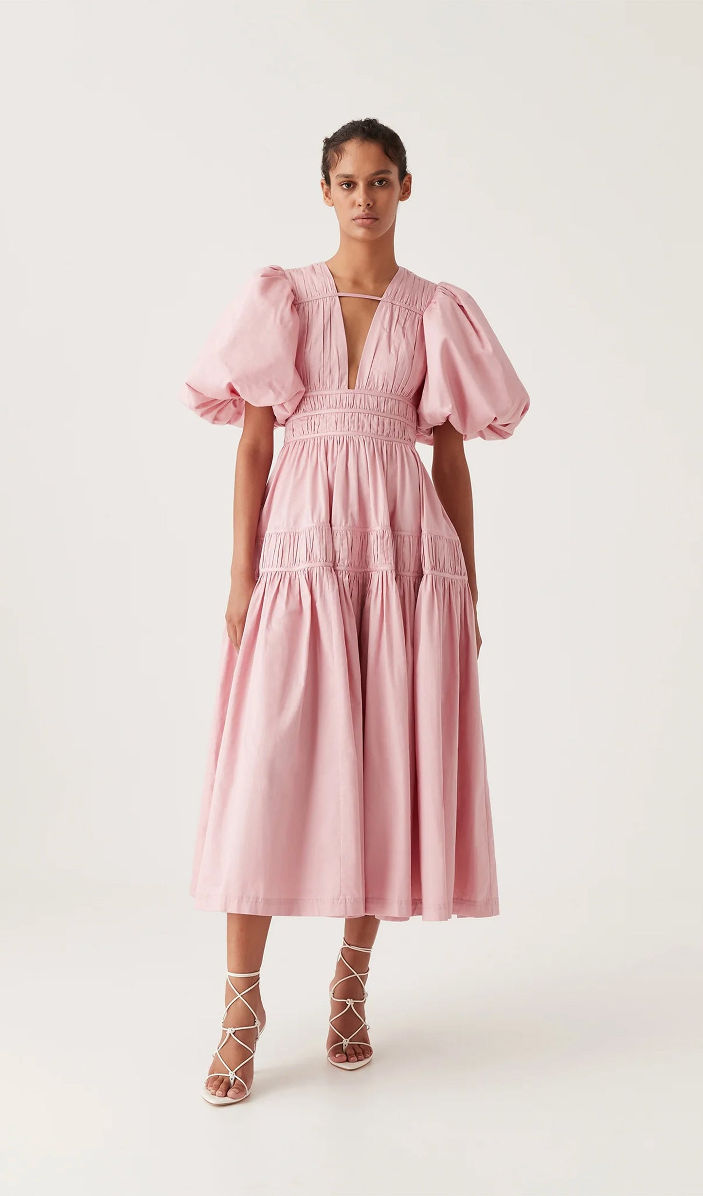 Fallingwater Ruffled Midi Dress