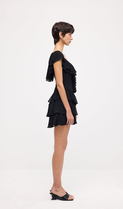 Sleeveless Ruffled Tiered Mini Dress