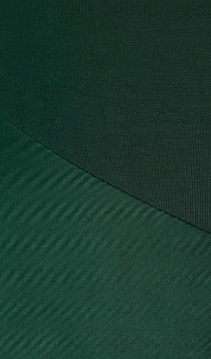Combination Maxi Dress With Satin In Green
