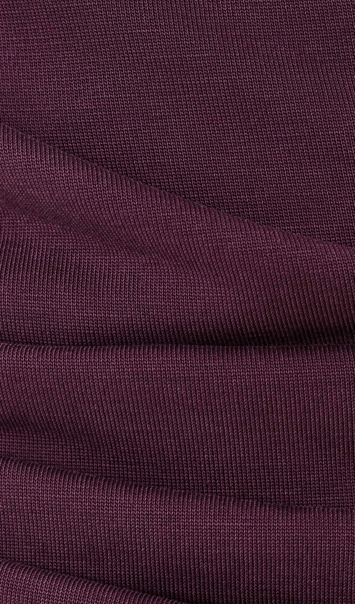 Jersey Long Sleeve Top In Maroon