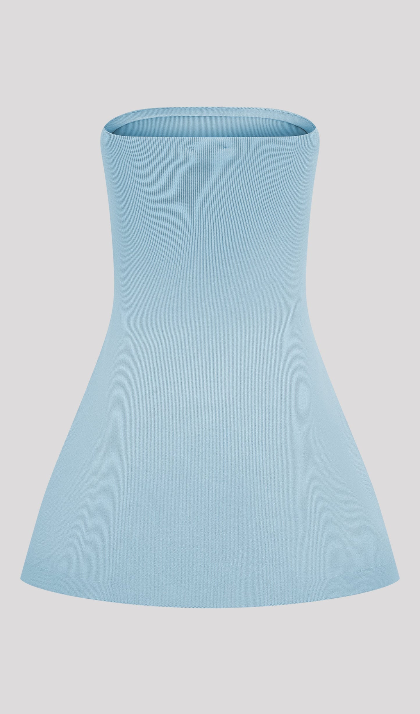 Bandage Knit Top & Crochet Knit Pants In Blue