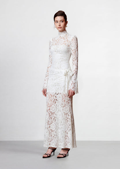 Bodita Lace Maxi Dress In White