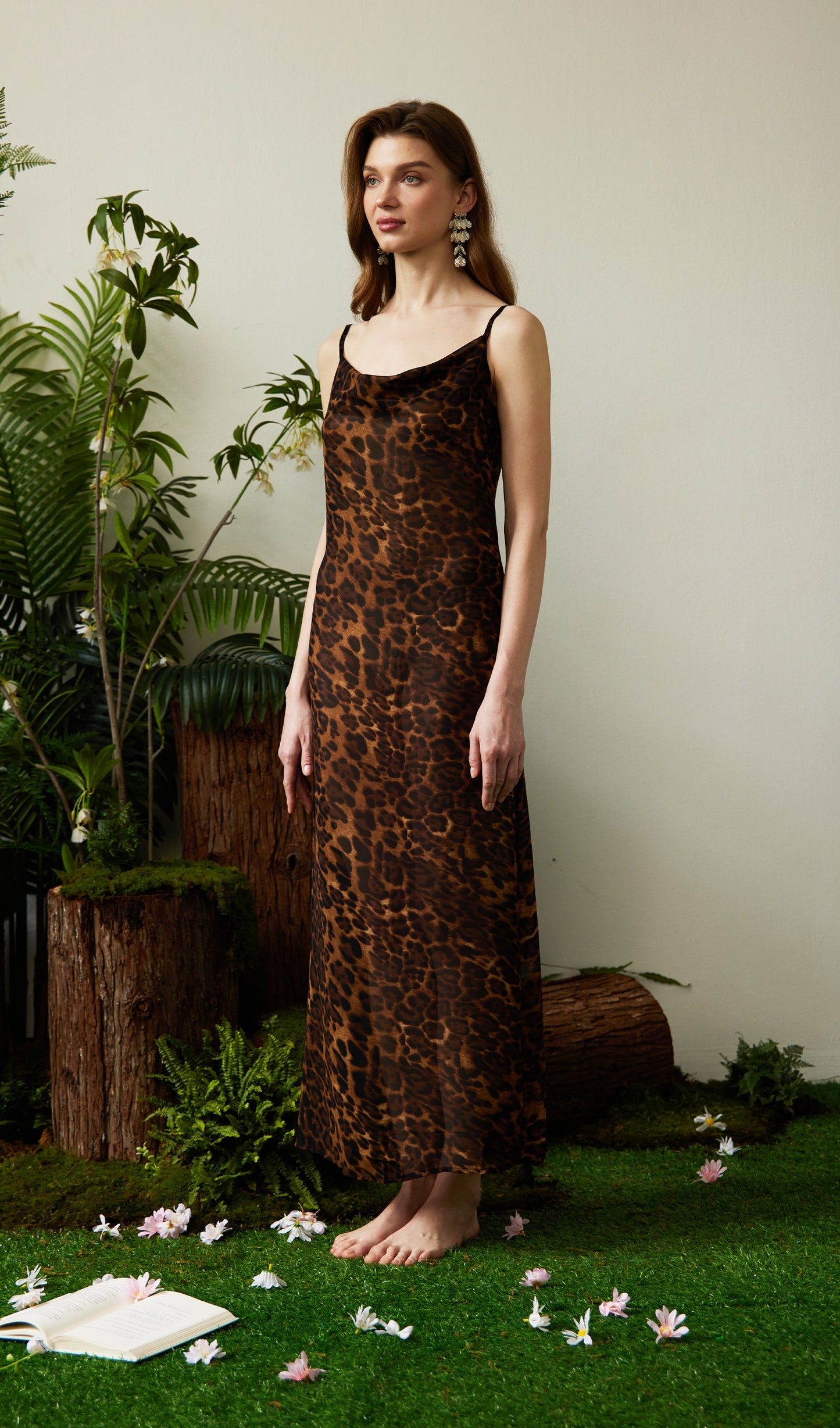 Leopard Print Maxi Dress