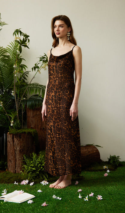 Leopard Print Maxi Dress