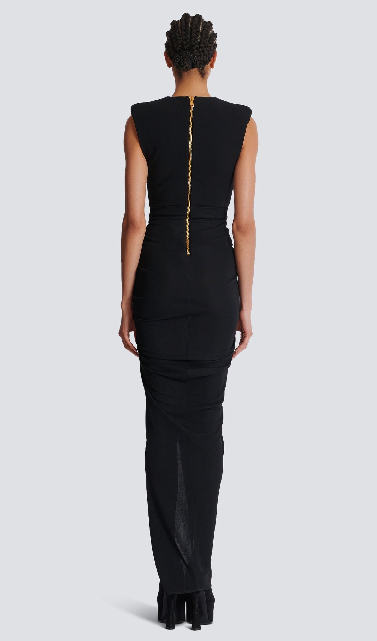 Tailored Crepe Maxi Dress