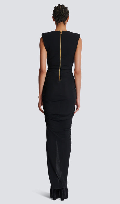 Tailored Crepe Maxi Dress