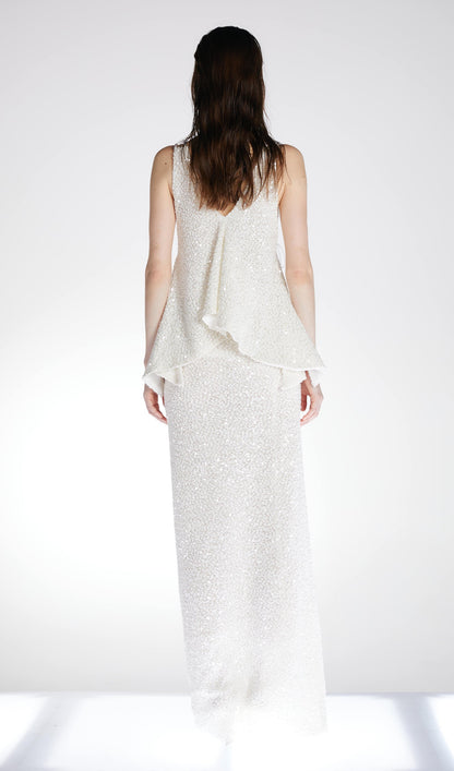 Sequined Tank Top & Maxi Skirt