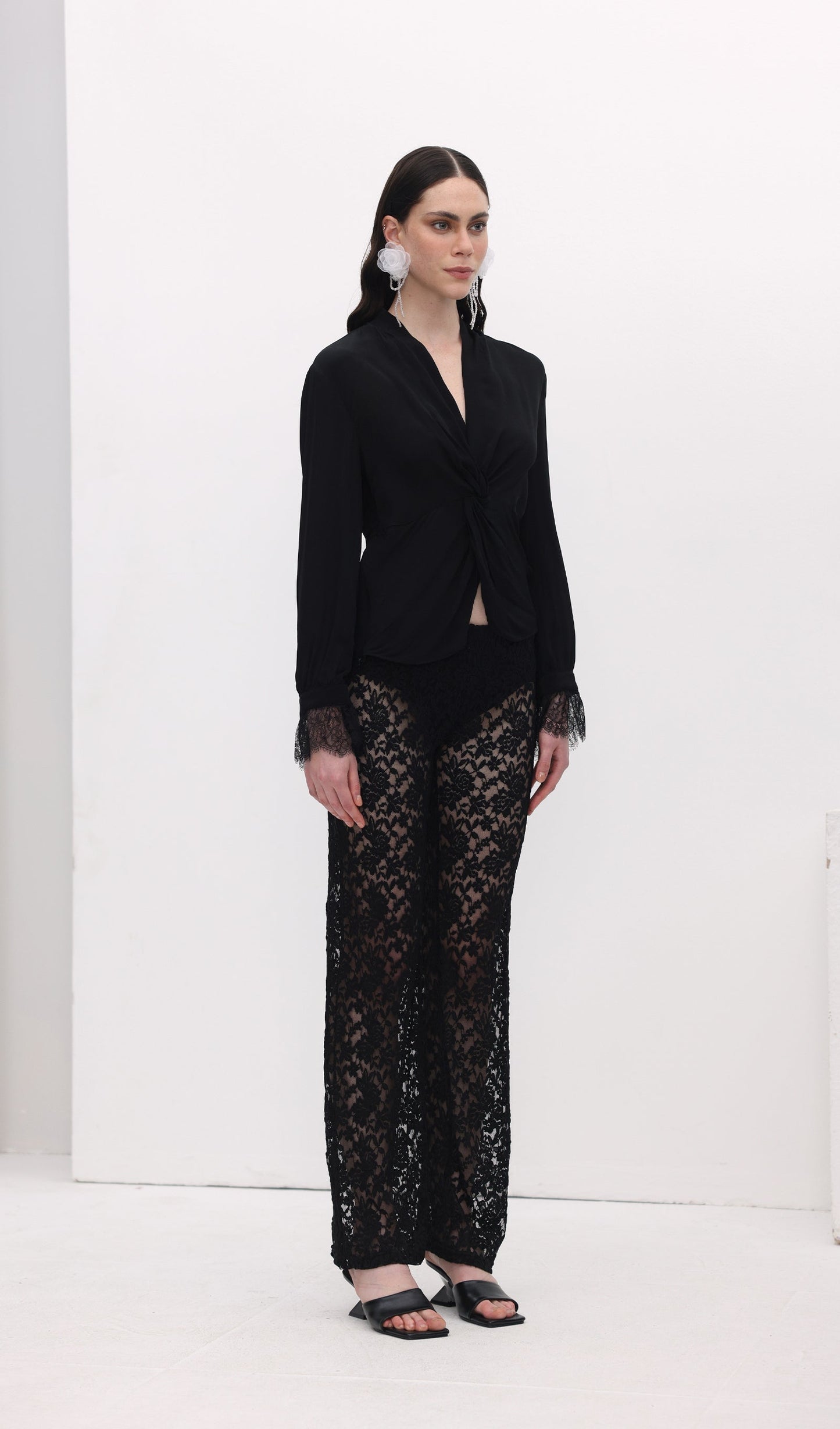 Lace Hollow Out Trousers