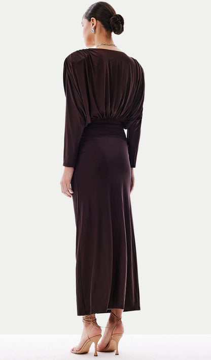 Knotted Crop Top & Maxi Skirt Two Piece Set