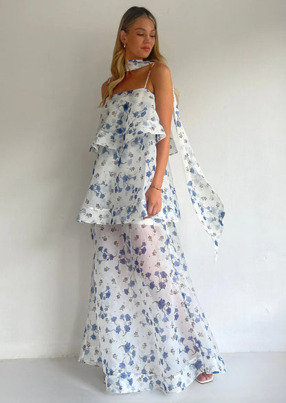 Issy Maxi Dress In Blue Bell