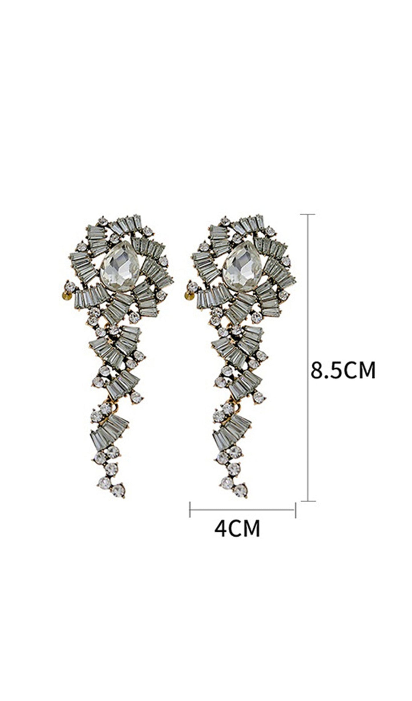Rhinestone Dangle Drop Earrings