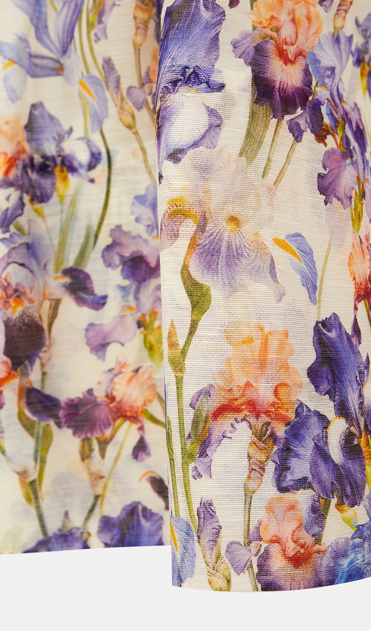 Floreal Print Linen And Silk Mini Dress