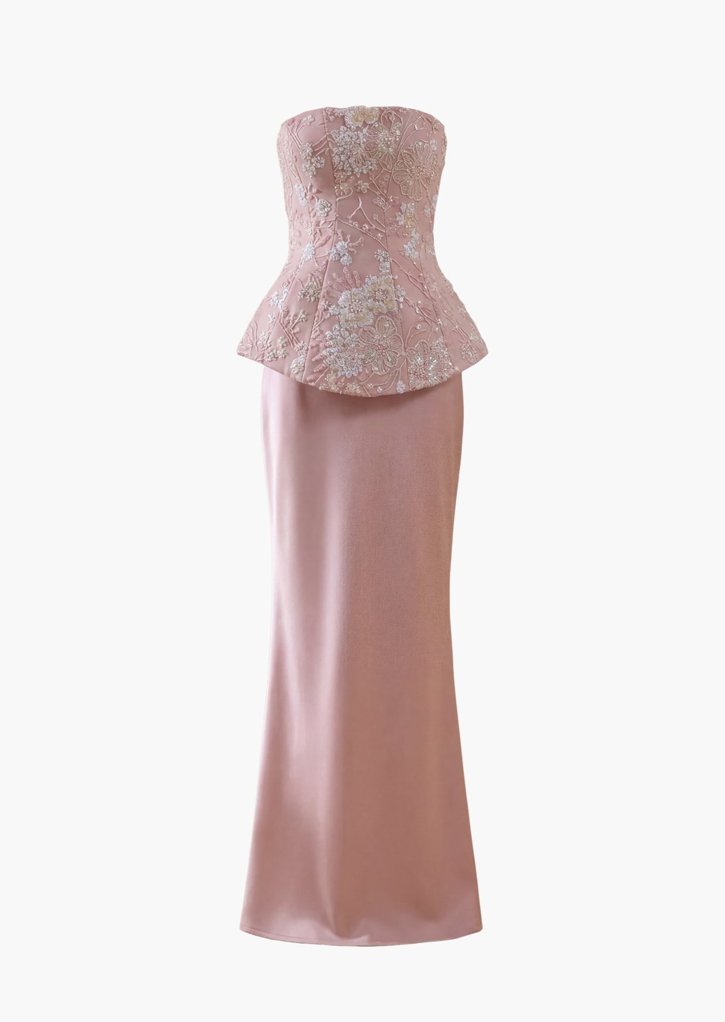 Corvina Embellished Floral Bandeau Maxi Dress