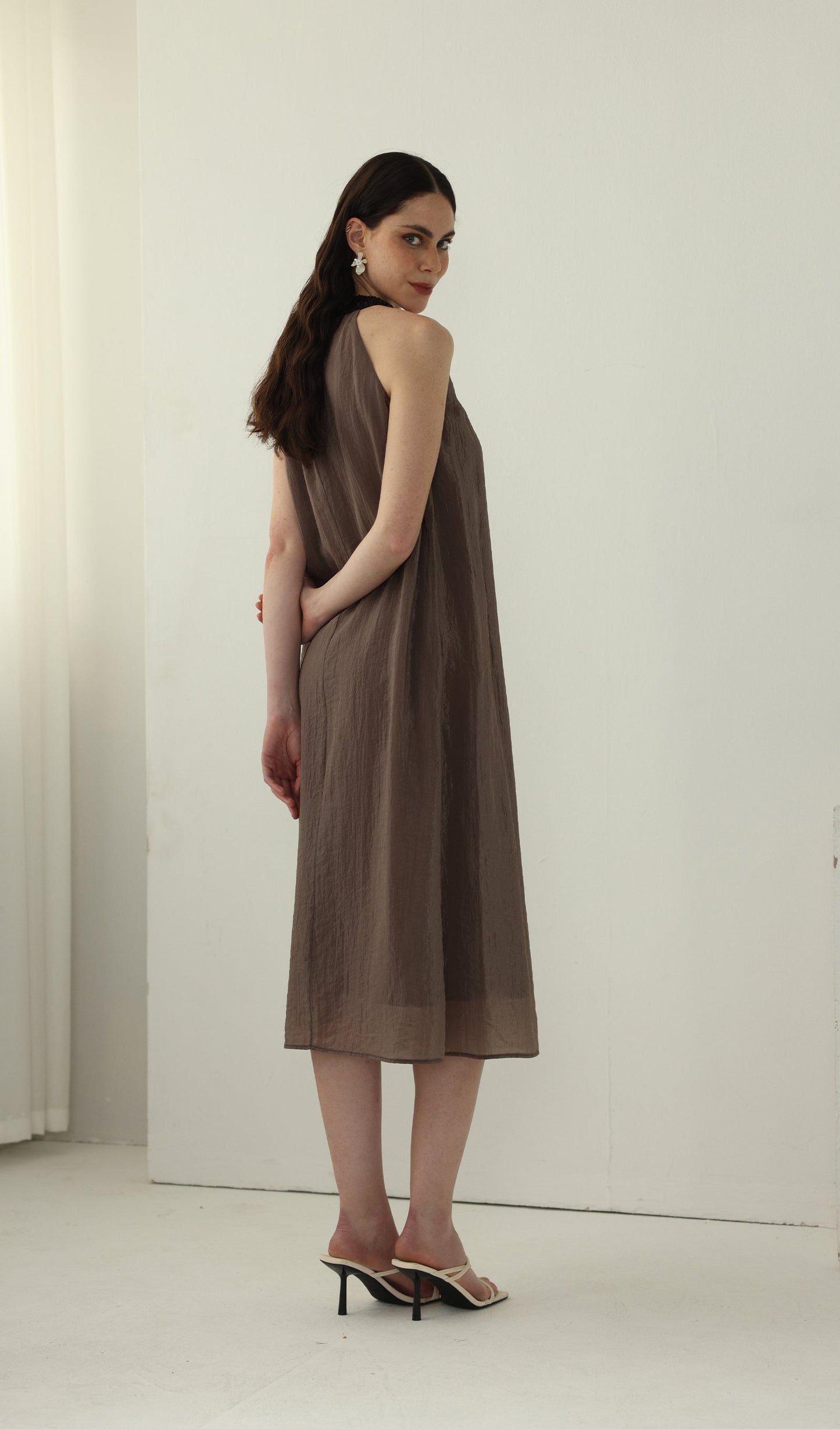 Halter Neck Relaxed Fit Maxi Dress