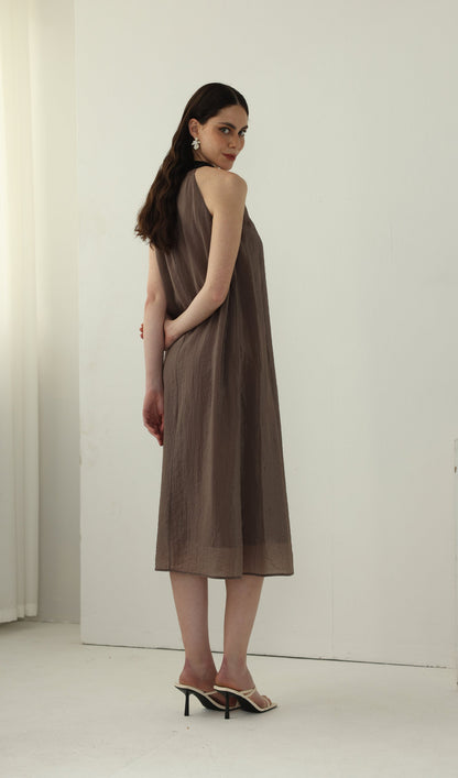 Halter Neck Relaxed Fit Maxi Dress