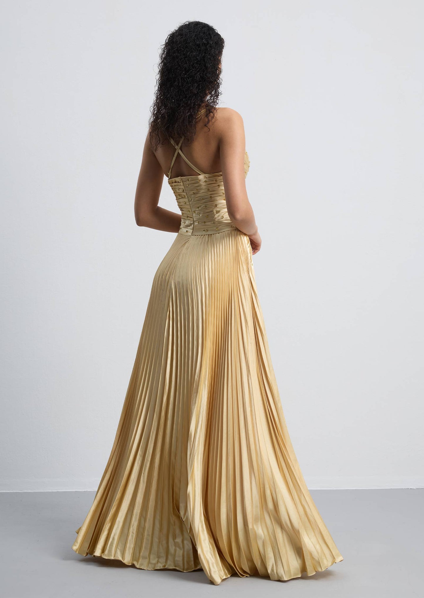 Noor Elegance Hiba Diamond Knot Maxi Dress