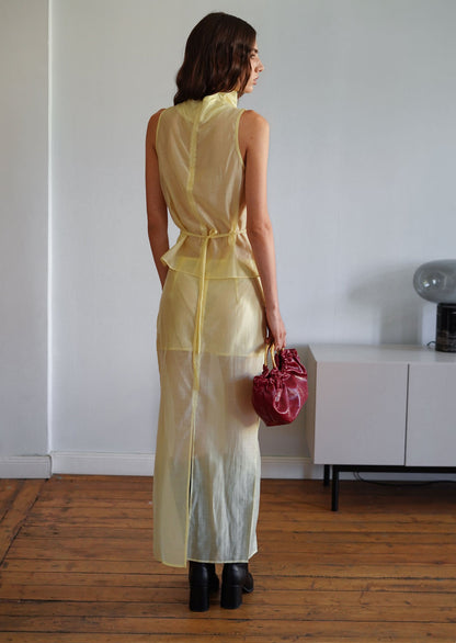 Rosie Semi Sheer Sleeveless Two Piece Set