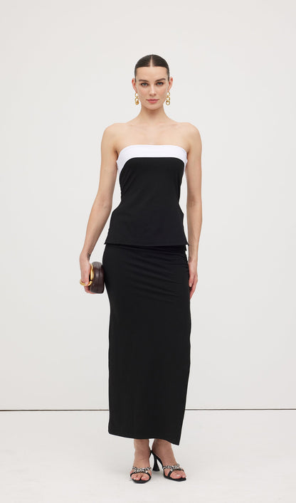 Colourbolck Slim Fit Tube Top