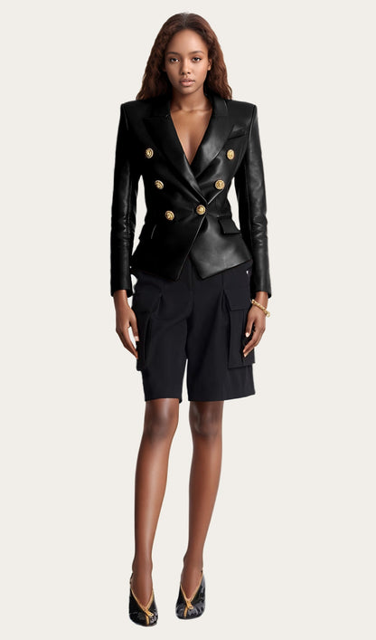 Fitted Jacket In Black