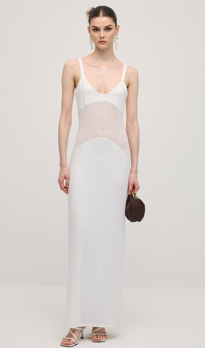 Sheer Knit Curve Maxi Dress