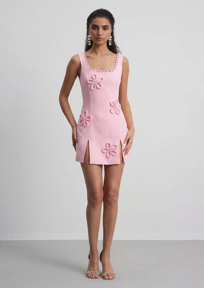 Mily Flower Form Mini Dress