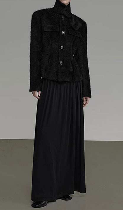 Feather Cardigan Coat
