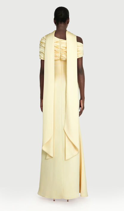 Layali Rose Maxi Dress Matching Scarf