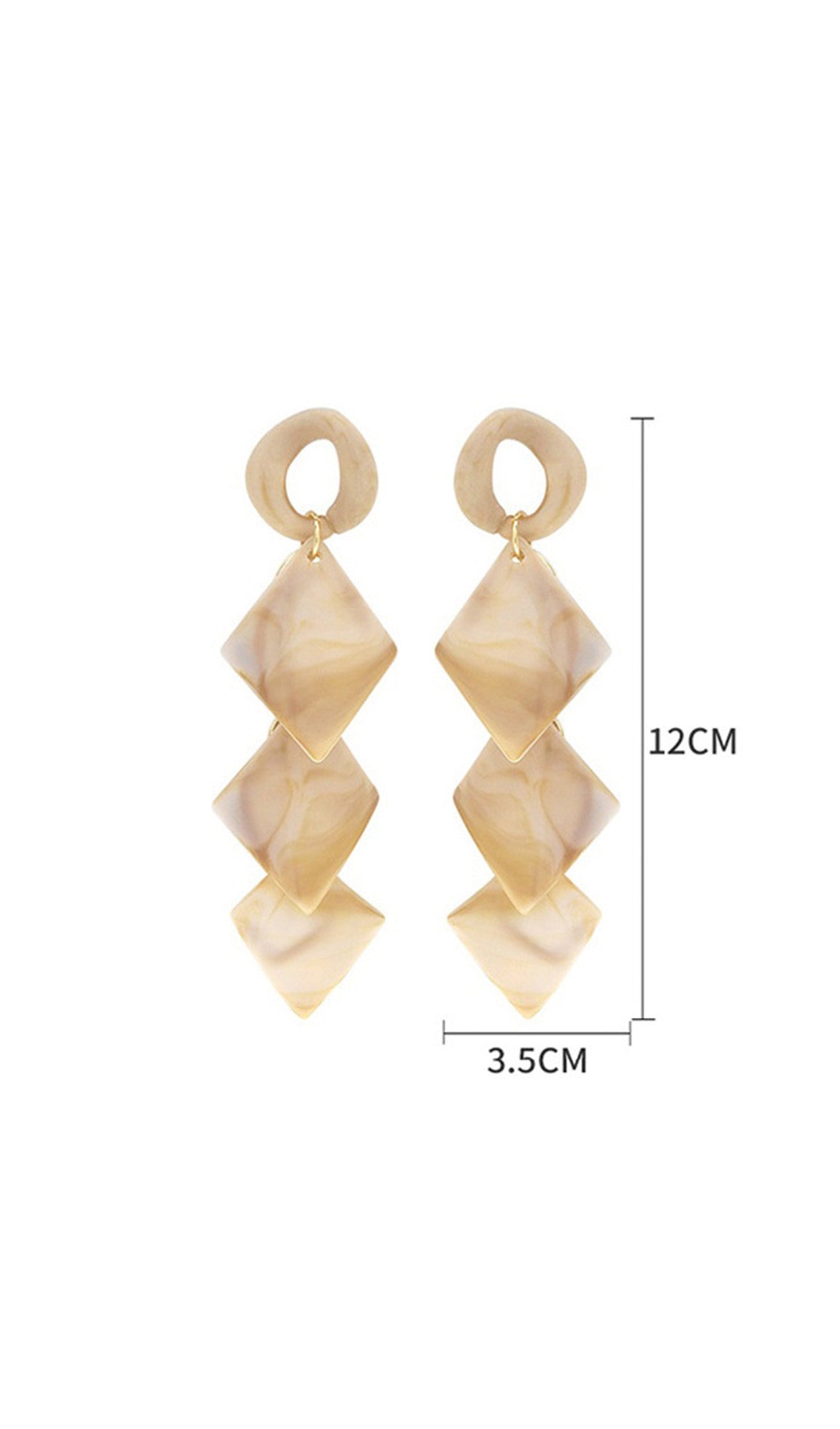 Geometric Dangle Drop Earrings
