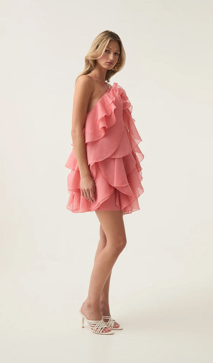 Halter Layered Mini Dress