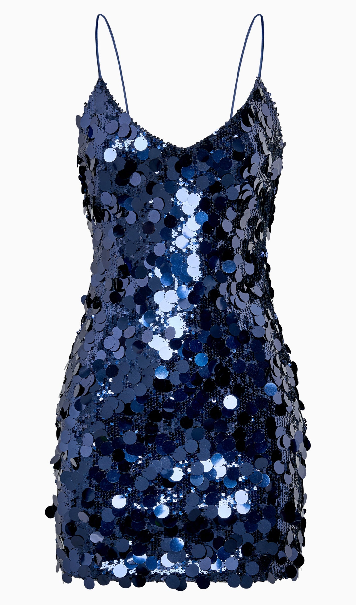 Sequin Mini Dress Navy