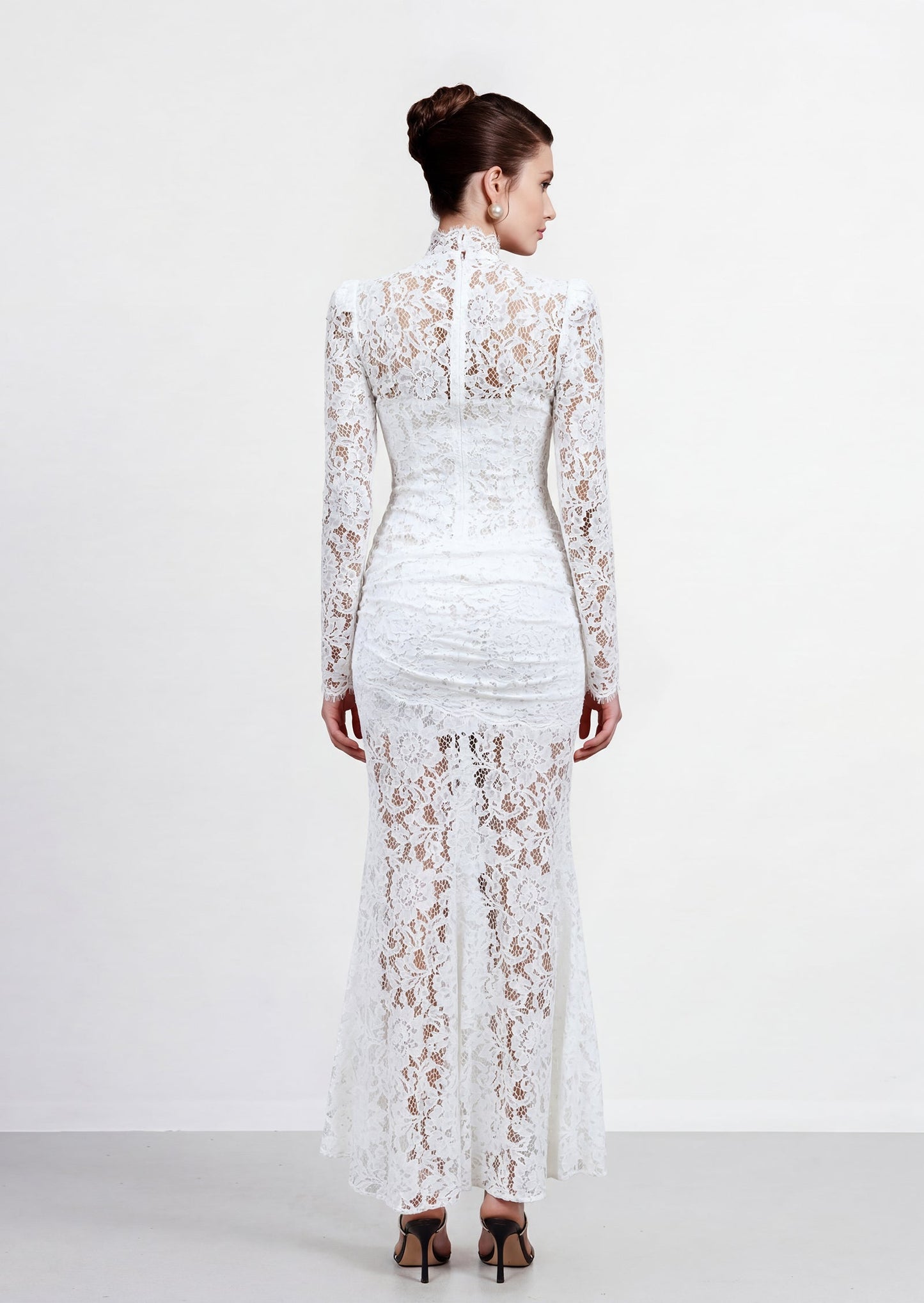 Bodita Lace Maxi Dress In White