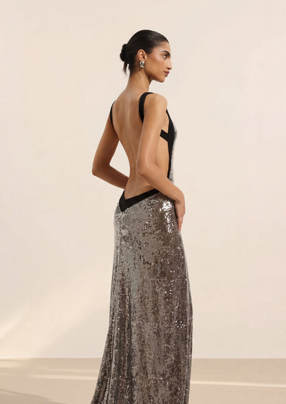 Jacqueline Sequinned Maxi Dress