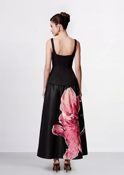 Acton Flower Printed Maxi Dress