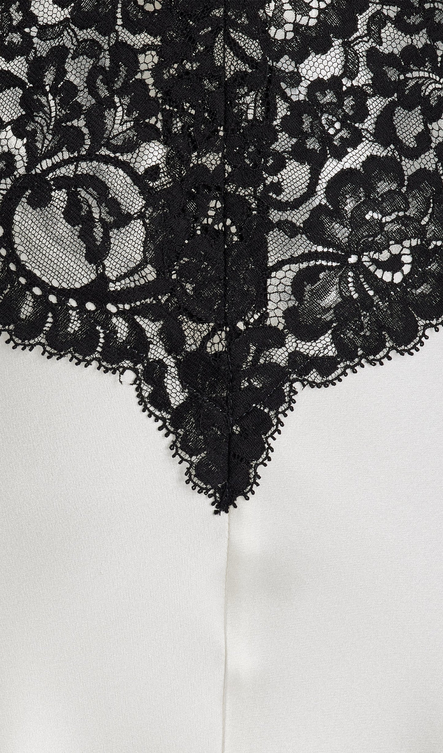 Lace Trimmed Puff Sleeve Silk Maxi Dress