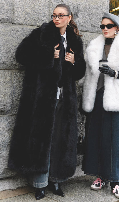 Black Maxi Length Eco-Coat