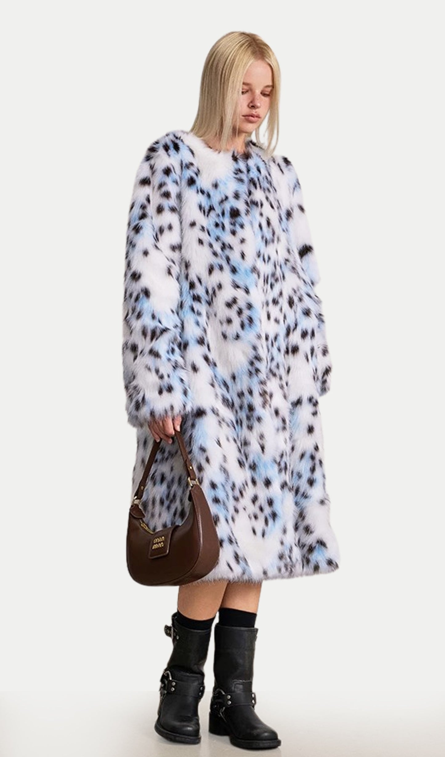 Lynx Leopard Print Coat